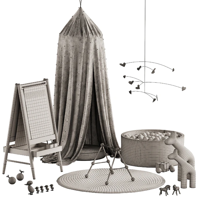 396 Childrens play area 01 toys decor and furniture for kids 01 — Descargar