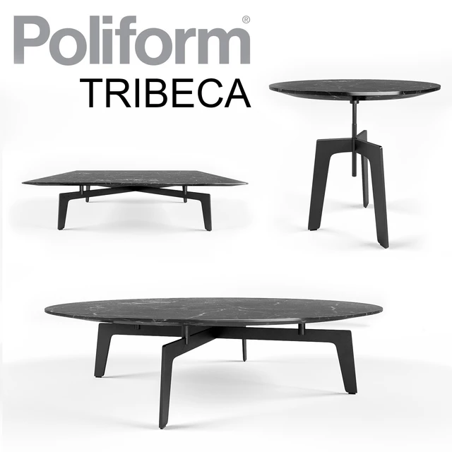 Poliform Tribeca Table Set x 3 — Descargar