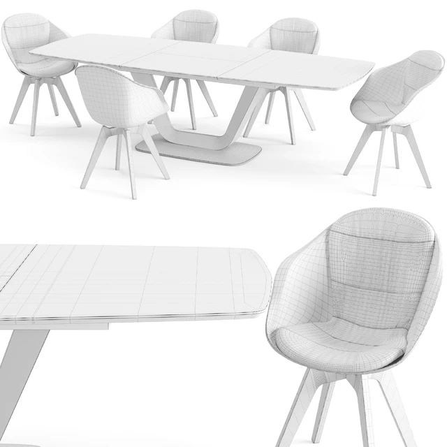Table and chair Alicante Adelaide — Download