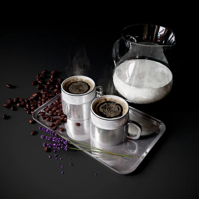 Coffee Set with milk — Ver 1