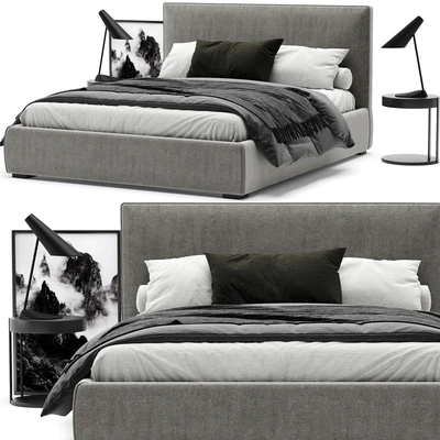 Meridiani Stone Plus Bed — View 1