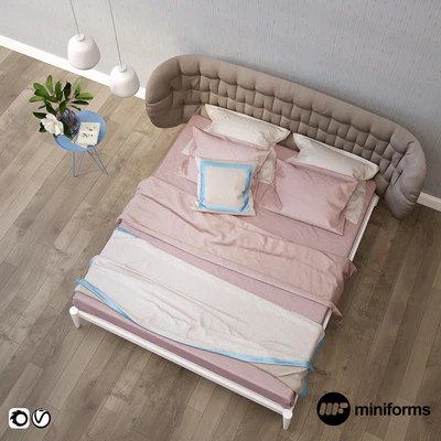 Кровать Shiko Capitoné Miniforms — Вид 3