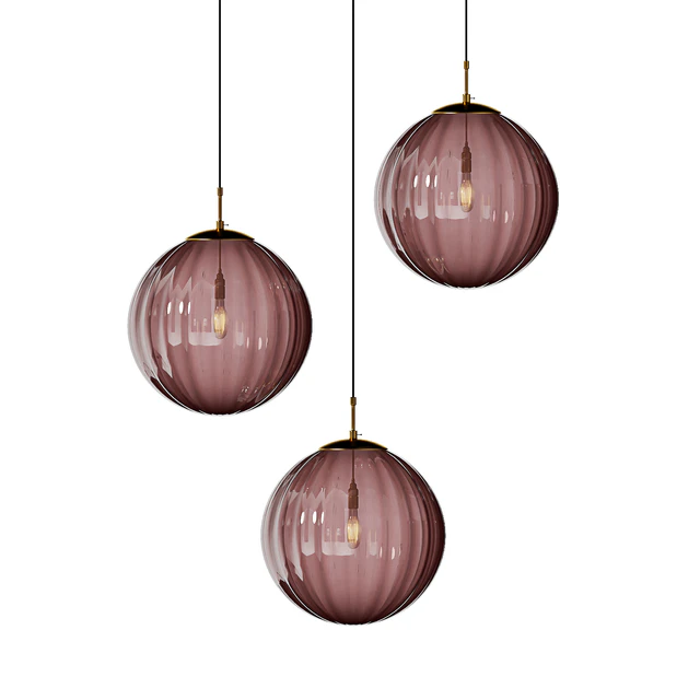 Nordic Colorful Glass Globe Pendant Lights ASKA — Скачать