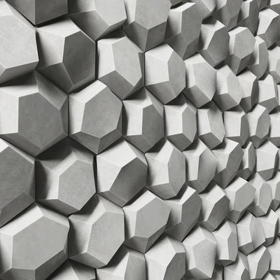 Panel decorative hexagon / Panel of hexagons — Ver 2