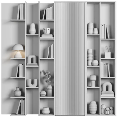 Cabinet with shelves 052 — Ver 4