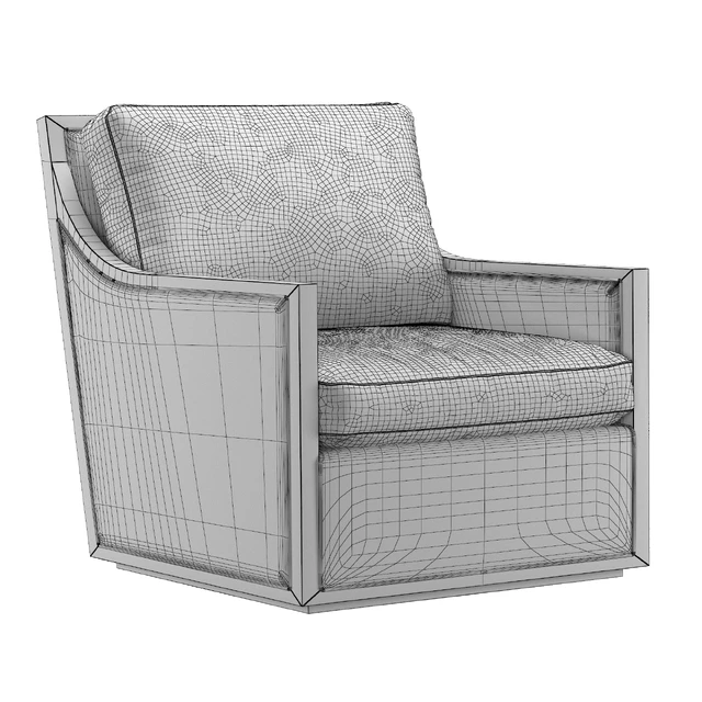 FRENCH CONTEMPORARY SLOPE ARM SWIVEL CHAIR — Descargar