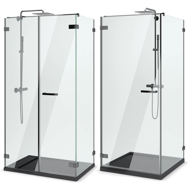 Shower enclosures and doors Radaway | Arta black set 103 — Descargar