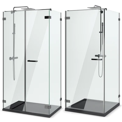 Shower enclosures and doors Radaway | Arta black set 103 — Ver 5