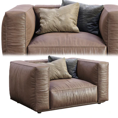 Marechiaro Leather Armchair By Arflex — Ver 3