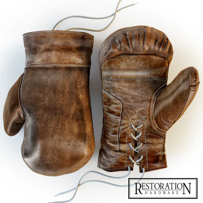 Restoration Hardware, Vintage Leather Boxing Gloves — Вид 1