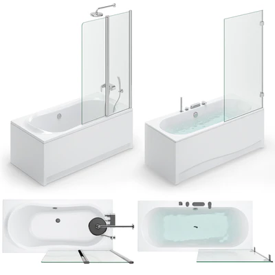 Bath set Ravak set 118 (City Slim, Fresia, Domino, 10 °) — Ver 3