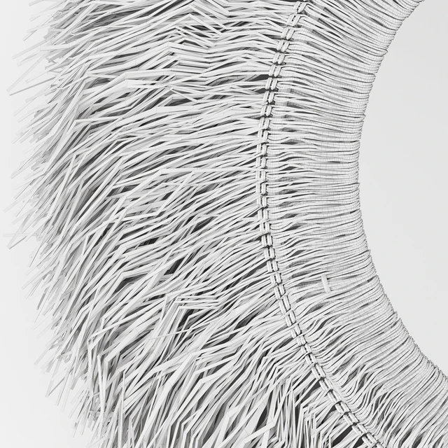 Loully rattan and sisal mirror — Descargar