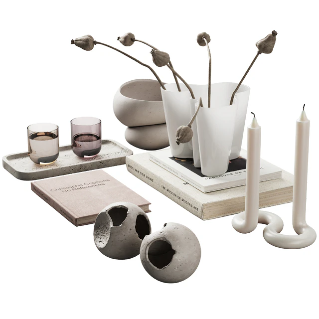370 decorative set 038 cracked spheres and dried poppy seeds — Скачать