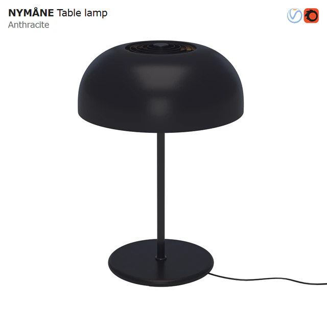 IKEA NYMANE Table Lamp Anthracite — Descargar
