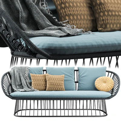 Cala 3 Seater Garden Sofa By Kettal Vray — Вид 3