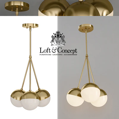 Suspension light Copper Light Chandelier 3 — Ver 1