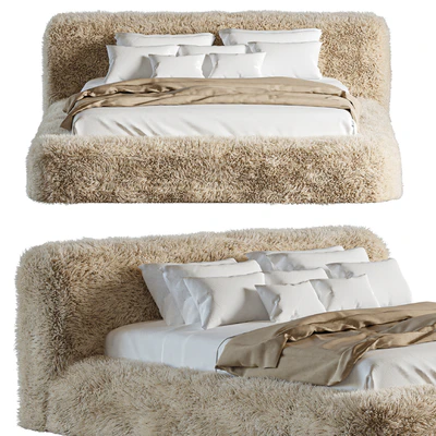 Rh Yeti Sheepskin Bed — Ver 2
