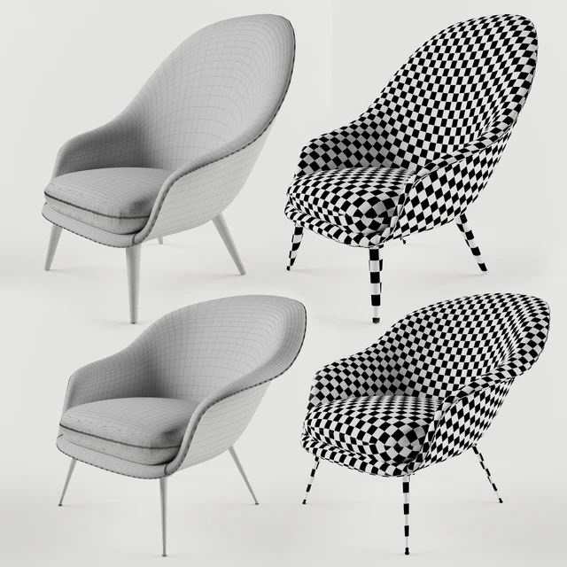 Gubi Bat Lounge Chair — Descargar
