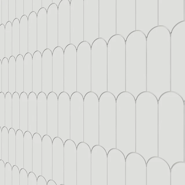 Parry Fishscale Glossy Ceramic Wall Tile Mosaic — Descargar