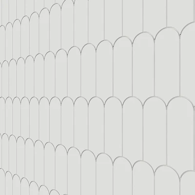 Parry Fishscale Glossy Ceramic Wall Tile Mosaic — Ver 5