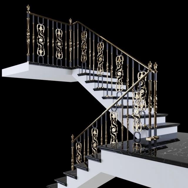 Staircase with handrails — Descargar
