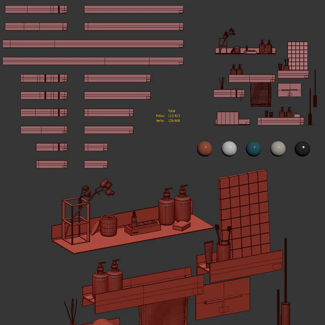Набор аксессуаров от Antoniolupi с подсветкой — Скачать