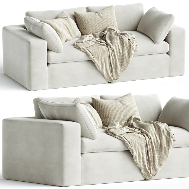 Dream Navy Sectional Sofa Combination 03 — Descargar