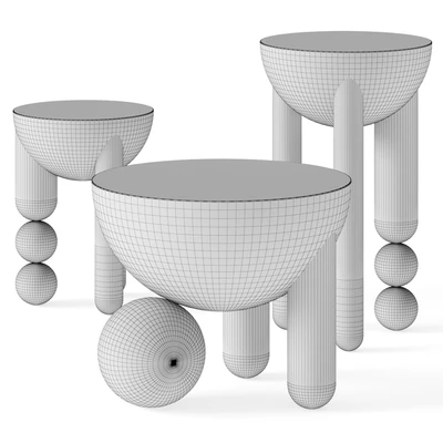 Lara Bohinc Profiterole Coffee and Side Tables — Ver 2