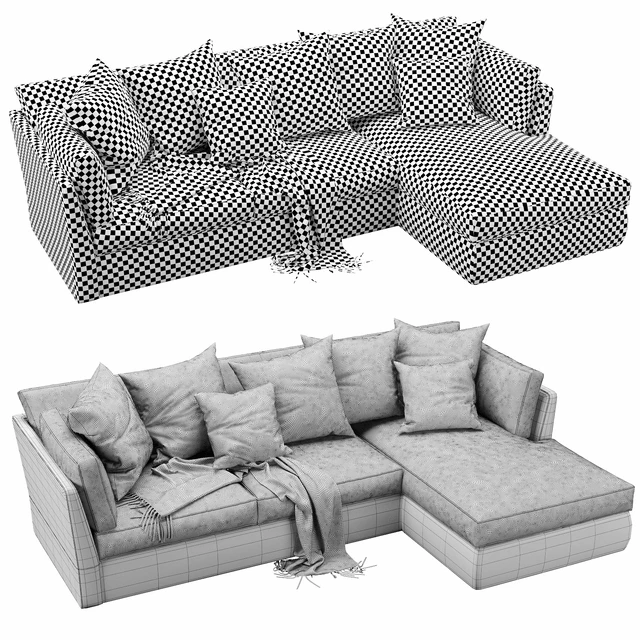 Meridiani Queen Chaise Lounge — Скачать