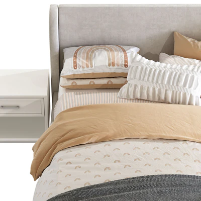 Кровать Wren Wingback Upholstered Bed — Вид 4