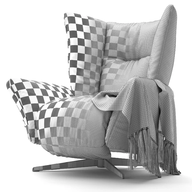 Armchair Natuzzi Tulip 3031 — Download