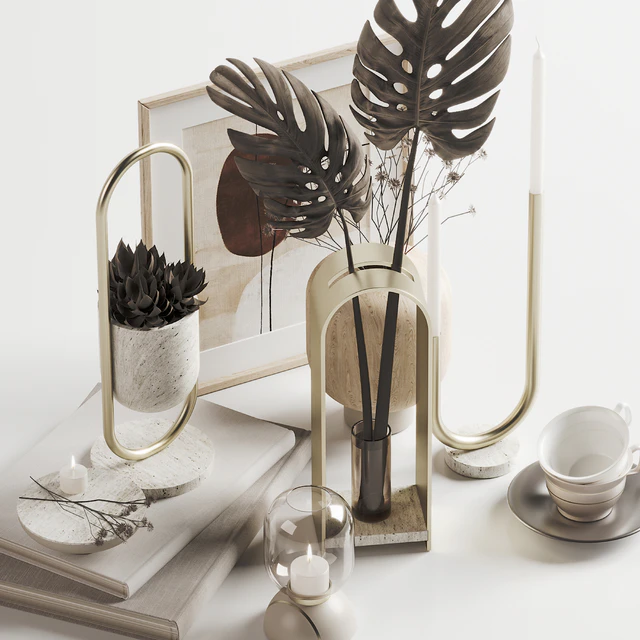 Decoration Set 002 Arche Collection Hauri Candleholder by Peca — Descargar
