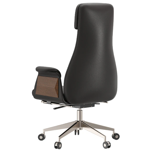 Reclining Leather Office Desk Chair black — Descargar