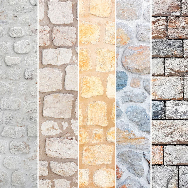 Stone collection, wild stone, slate, old stone, stone wall, decorative stone — Descargar