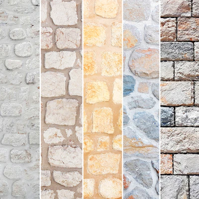 Stone collection, wild stone, slate, old stone, stone wall, decorative stone — Ver 1