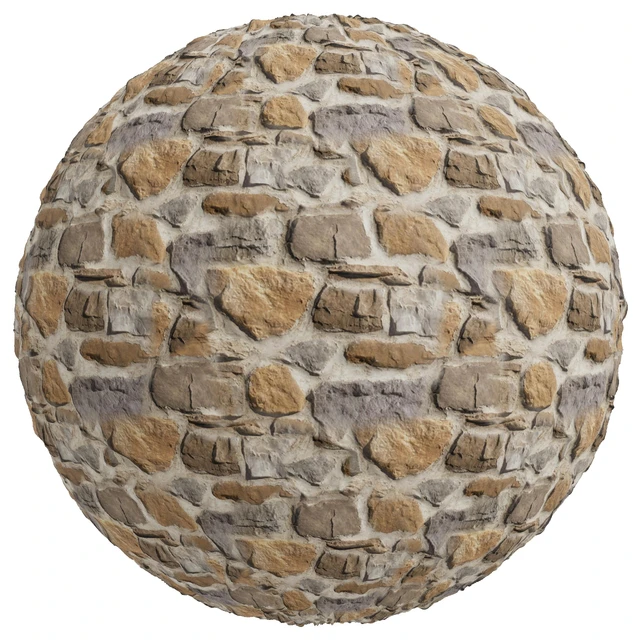FB375 stone Facade coverings, MISTO BELMONTE&ALPINO | 2MAT | PBR | Seamless — Descargar