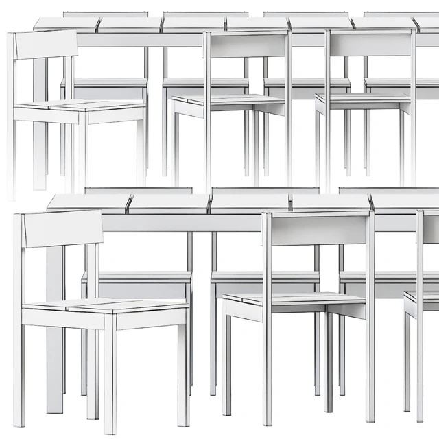 Table and Chair Na Xemena by Gandia Blasco / Outdoor furniture — Descargar