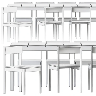 Table and Chair Na Xemena by Gandia Blasco / Outdoor furniture — Ver 4