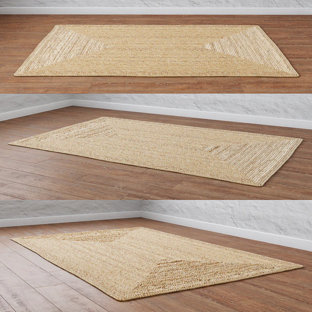 Natural braided jute rug — Descargar