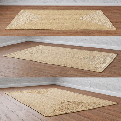 Natural braided jute rug — Ver 5