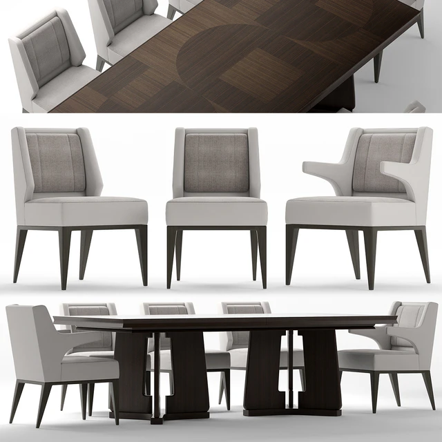 Table and chairs baker DINING CHAIR — Descargar