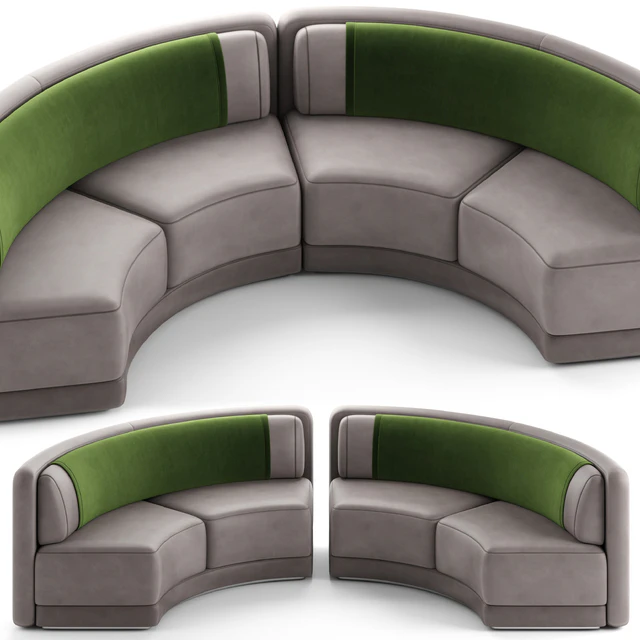 MD Round Sofa 004 — Скачать