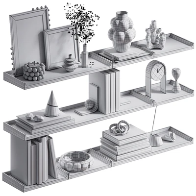 Shelves with decorative set — View 6