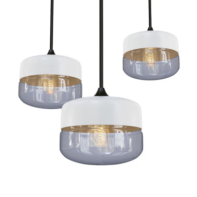 Hanglamp zwart glas White II — Скачать