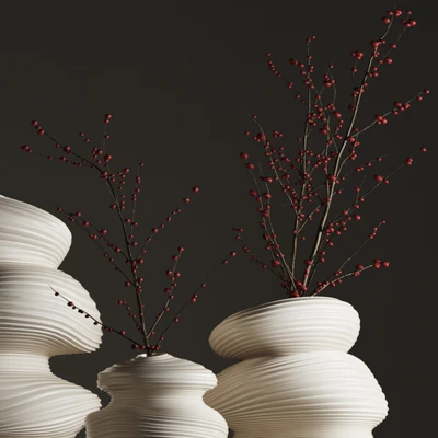 Vase Set 03-Deformed Ceramic Vase — Вид 5