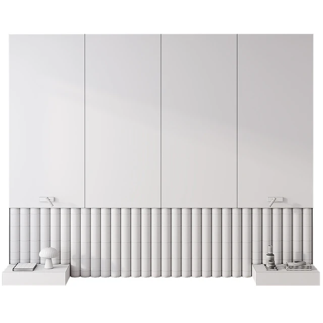 Bedroom headboard with Obello Table Lamp — Descargar