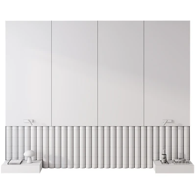 Bedroom headboard with Obello Table Lamp — Ver 4