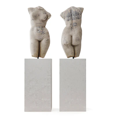 Venus tattoo torso sculpture — Ver 4