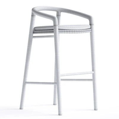 Solid Bar Stool with back Manutti — Вид 4