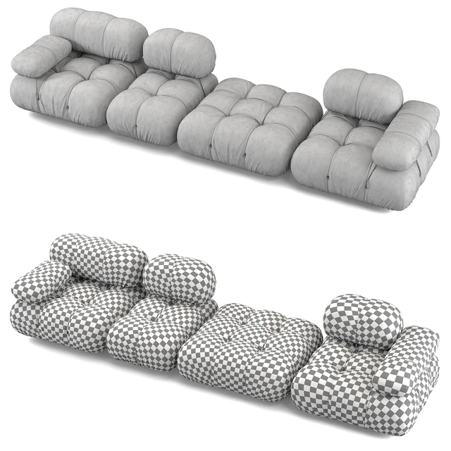 B&B Italia Camaleonda Sofa Composition 3 — Descargar